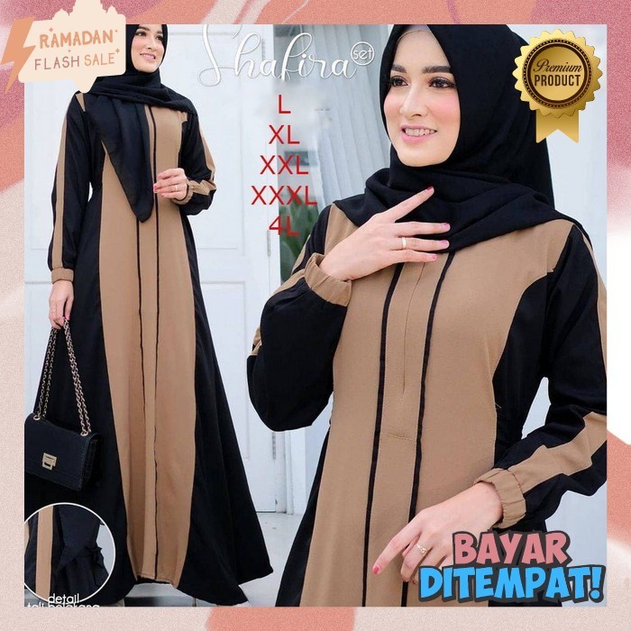 Baju Muslim Wanita Terbaru 2024 Games Dewasa Setelan Maxi Kekinian Hijab Dress Lebaran Idul Fitri Pe