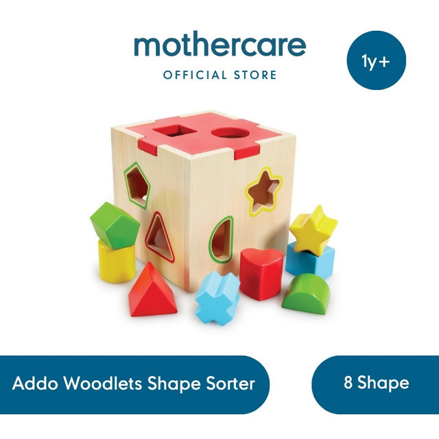 Addo Woodlets Shape Sorter - Mainan Kayu Penyortir Bentuk
