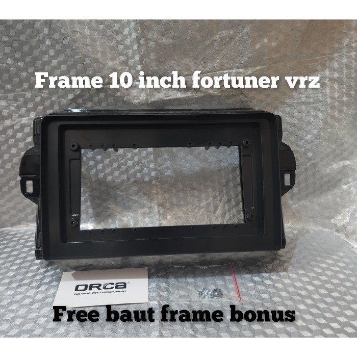 frame head unit android 10 inch mobil fortuner vrz 2016-2021