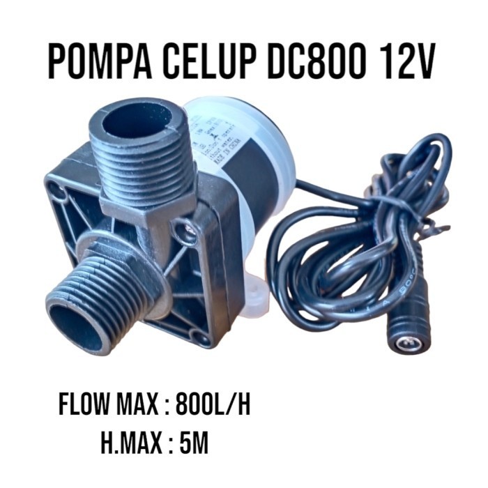 Pompa Air Celup Mini DC800 12V Hmax 5M