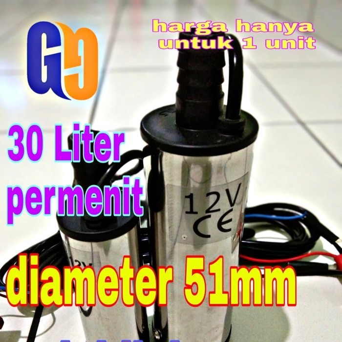 pompa air dc pompa celup mini diesel pump submersible 51mm