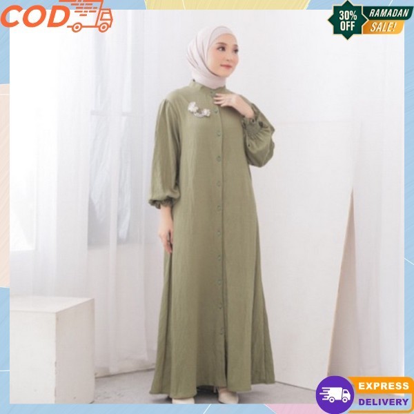 Fashion Wanita Modern Baju Gamis Terbaru2024 Gmis Syar'I Casual Premium Elegan Ori Bsju Gamis Kekini