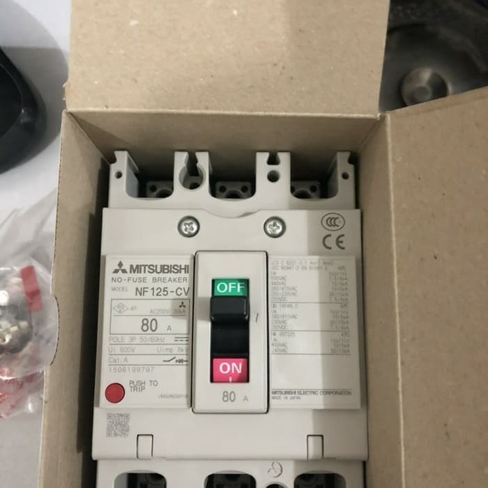 NFB MCCB BREAKER MITSUBISHI NF-125CV NF125-CV 125A 125 A