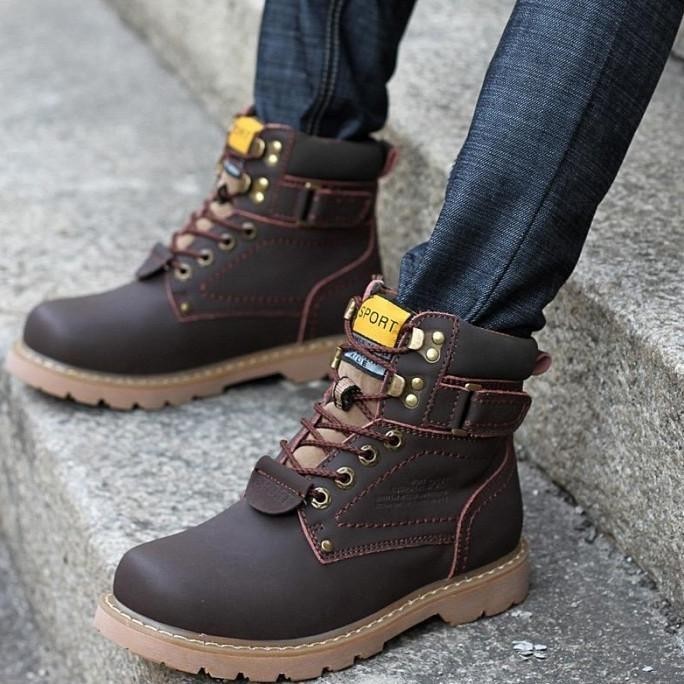 Boots pria sepatu winter waterproof TRM