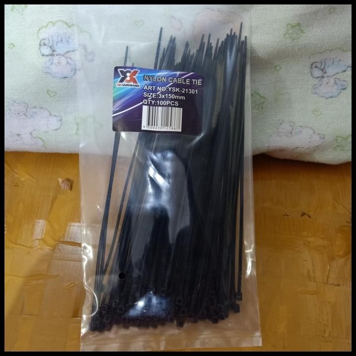

HOT DEAL TALI TIS/KABEL TIS/CABLE TIS HITAM 15CM (3 X 150MM) ISI 100 PCS !!!!!