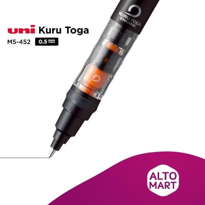 

Terbaru - UNI KURU TOGA M5-452 1P Mechanical Pencil 0.5 mm Pensil Mekanik - Pink ,.