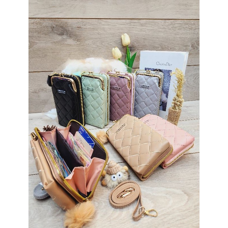 Tas Hp Forever Love/Dompet Hp Behel tidur  Resleting 1/Tas Hp Wanita Korean Style  5M-74