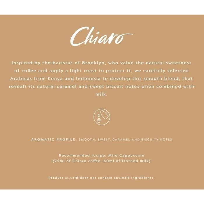 

Nespresso Barista Creations Chiaro Coffee Capsule - Kapsul Kopi