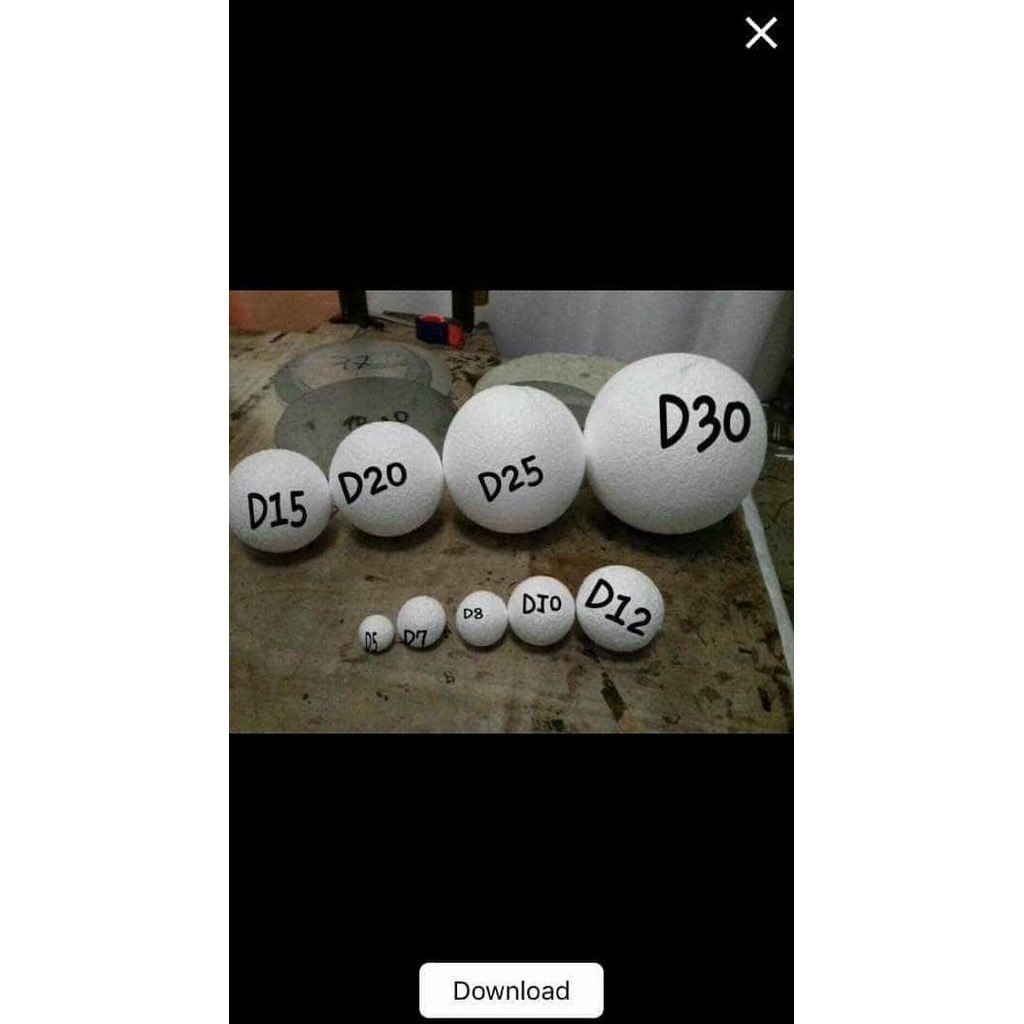 

Gabus Styrofoam Bola Diameter 60Cm