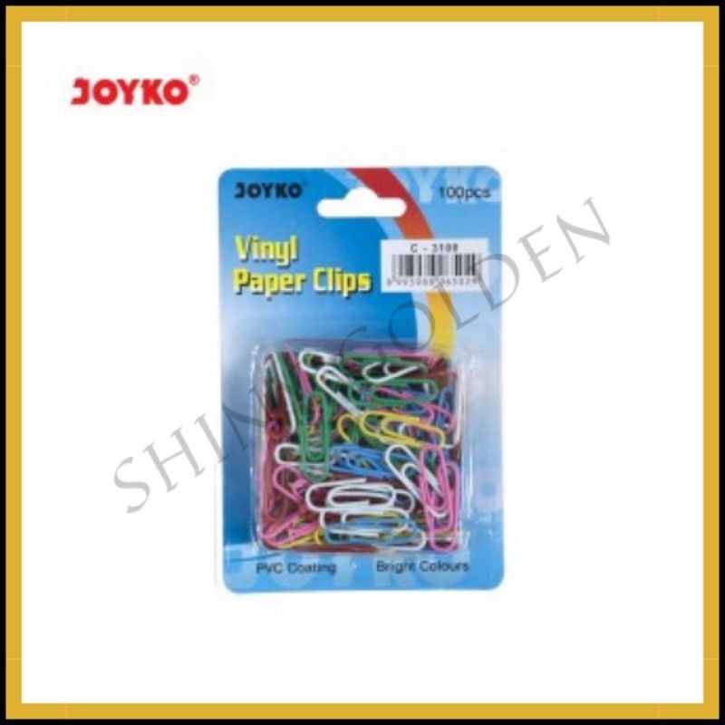 Vinyl Joyko paper clip warna/penjepit kertas warna/paper clip kecil