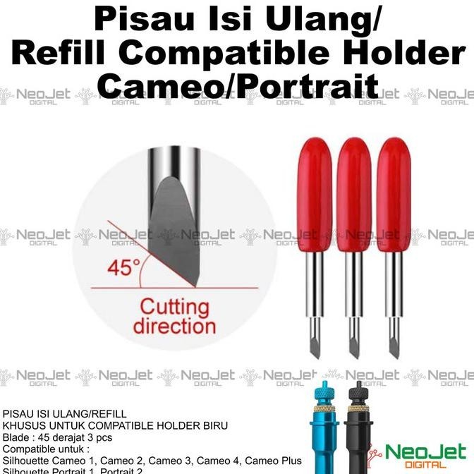 

Pisau Isi Ulang Refill Blade Compatible Holder Cameo Portrait