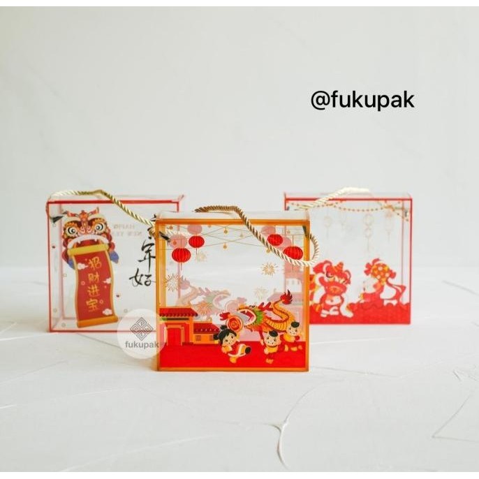 

SIAP KIRIM BOX MIKA CNY SINCIA (20PCS) KOTAK TRANSPARAN IMLEK SNACK NASTAR TAIWAN