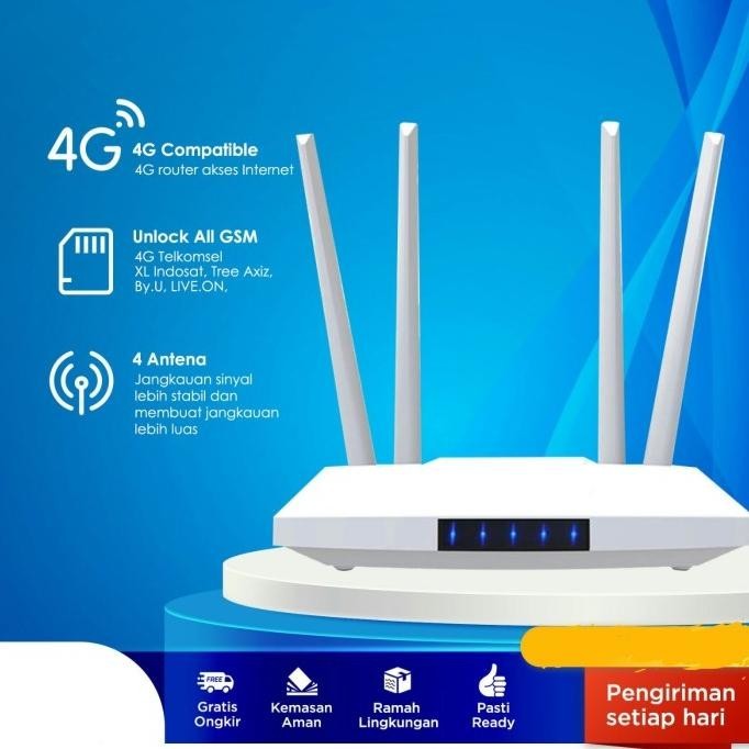 BARANG TERLARIS Modem Router LM321 4G LTE 300Mbps Wireless Wifi Unlock All GSM