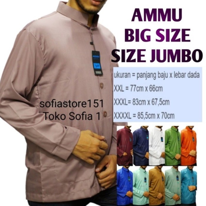 BAJU KOKO AMMU UKURAN BESAR / KOKO JUMBO / KOKO AMMU XXL XXXL XXXXL