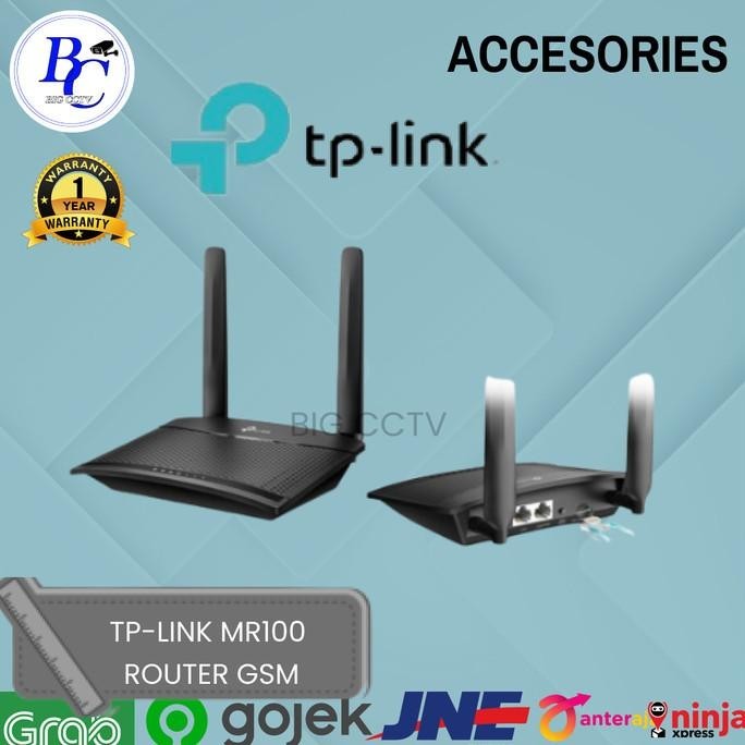 BARANG TERLARIS MODEM ROUTER WIFI 3G 4G LTE TP-LINK MR100 ROUTER GSM