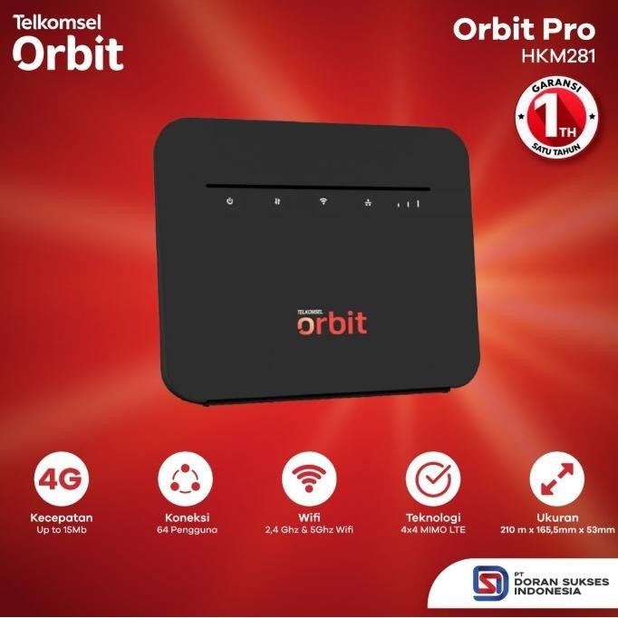 BARANG TERLARIS Modem HKM 281 / HKM281 Orbit Pro Modem Telkomsel WiFi 4G High Speed