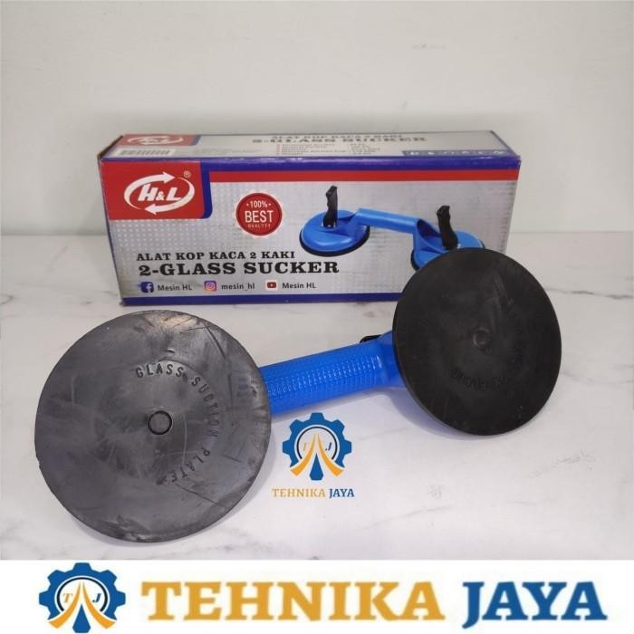 Kop Kaca 2 Kaki Glass Sucker 90-100Kg Suction Pump Berkualitas