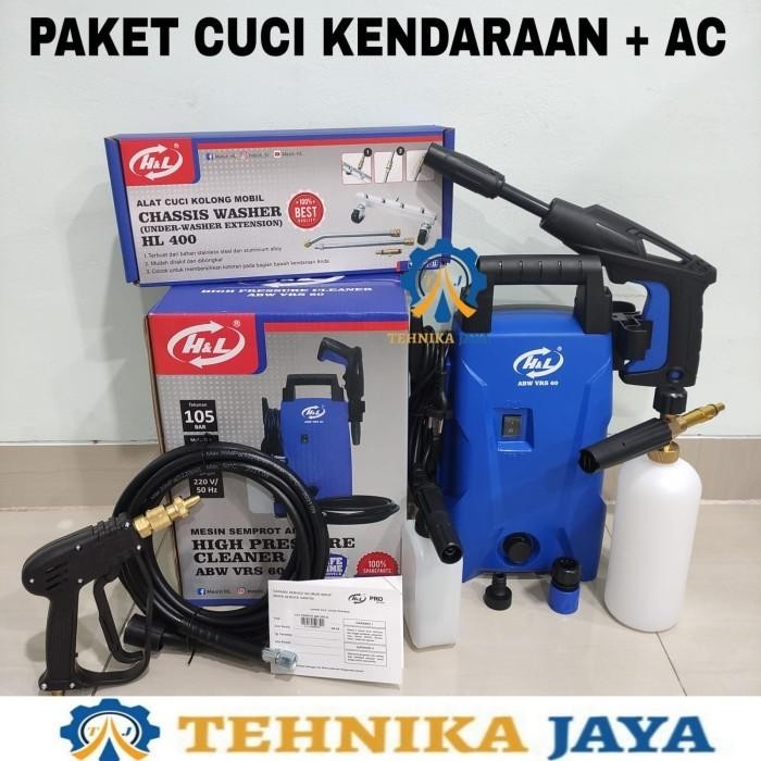 Steam Jet Cleaner H&L ABW VRS 60 Mesin Semprot Air Cuci Mobil Motor AC Berkualitas