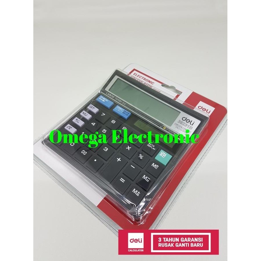 

Best! Deli 39231 Calculator Check & Correct Kalkulator bukan CT-512 - Hitam !