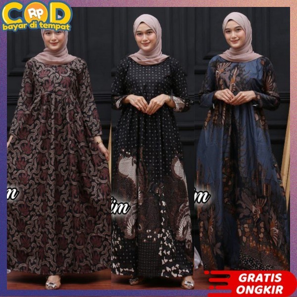 Terbaru 2024 Pakean Dres Simpel Elegan Juba Dris Ukuran S M L Lx Xxl Xxxl Jumbo Jubah Cewek Muslimah