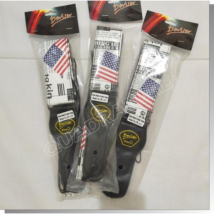 Tali Gitar Guitar Strap Deviser Motif Lebar 50 Mm
