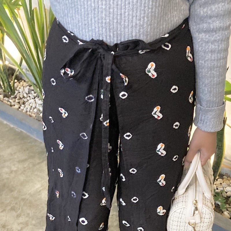 [ONLINE EXCLUSIVE] KULOT EVVA LILIT JUMPUTAN CELANA BATIK CANTIK BAWAHAN CELANA PANTS TIE DYE WRAP