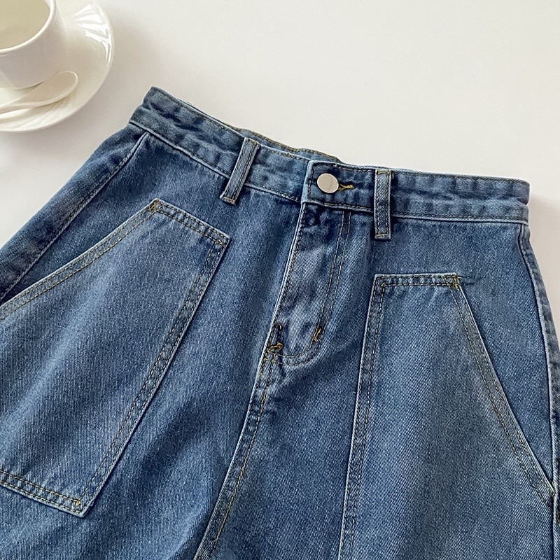 [ONLINE EXCLUSIVE] Celana Jeans Pendek Wanita Korea Longga/Kulot Jeans Pendek Hot Pants Jeans