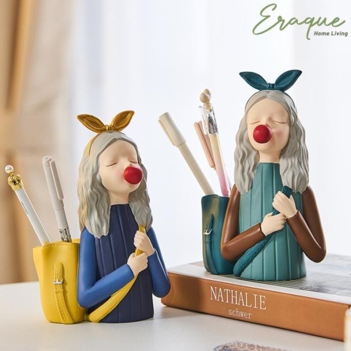 

Lessie Pen Holder / Tempat Kotak Pensil Pulpen Alat Tulis Nordic Lucu