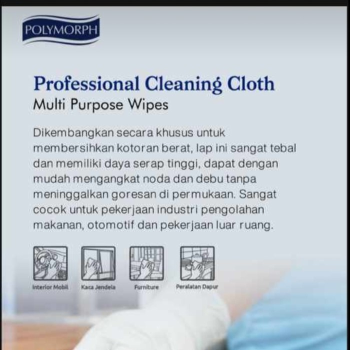 Naenggo Lap Kain Polymorph Heavy Duty Roll 90 Gsm Lap Serbaguna