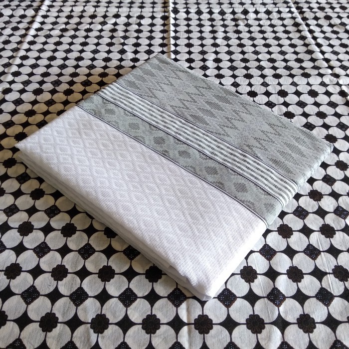 Naenggo Kain Tenun Baron Songket Putih