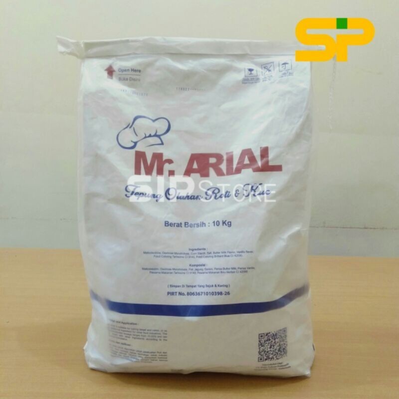 

MR. ARIAL Tepung Olahan Roti & Kue / Susu Bubuk / Tepung Prex / lk Repl 10kg