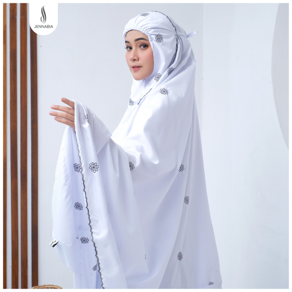 [ONLINE EXCLUSIVE] Jennabia.tsm - Mukena Dewasa Katun Premium Bordir Izzara