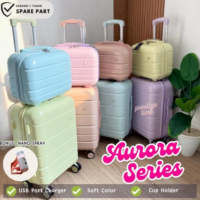Koper Kabin Cabin Bagasi Luggage Suitcase Koper Pastel Warna Warni