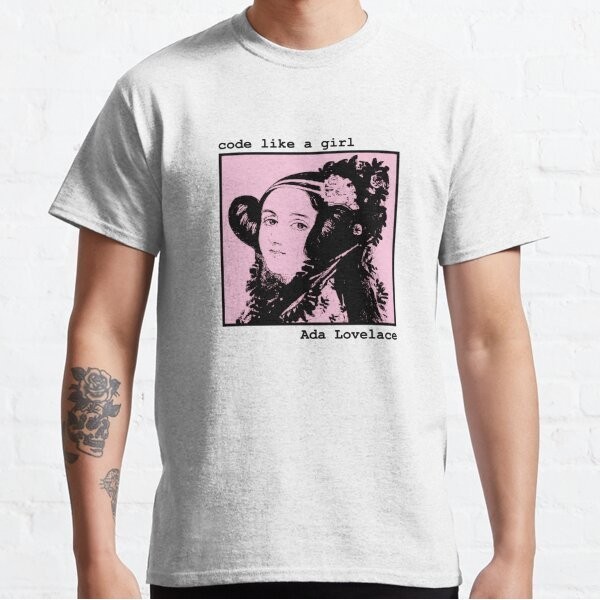 Baju Kaos Code like a girl - Ada Lovelace