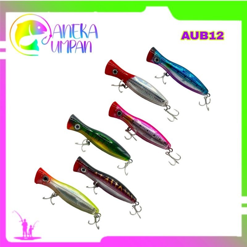 Aneka Umpan - Umpan pancing popper 40gram 12.5cm umpan pancing popping - AUB12
