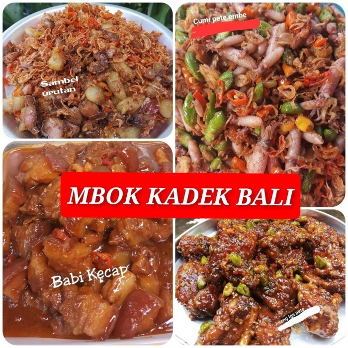 

Mbok Kadek Wiyantari Pork Lover Bali Cumi Balado Babi Iga Sambal Pedas