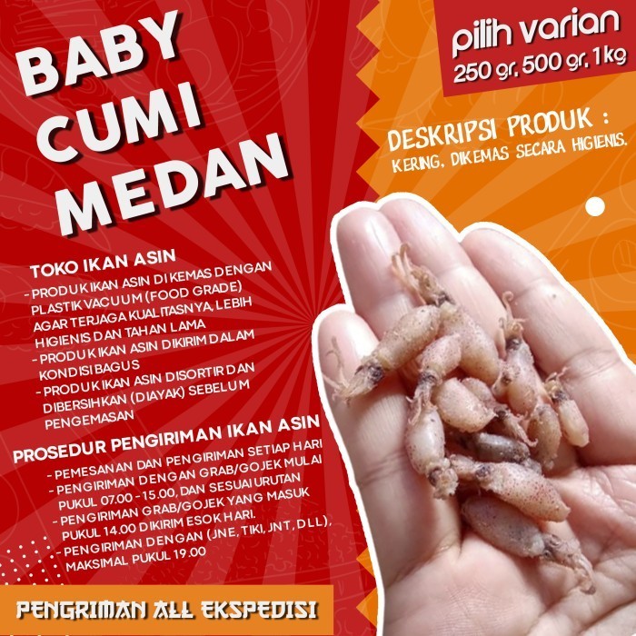 

Baby Cumi Kering Medan Untuk Sambal Baby Cumi / Baby Cumi