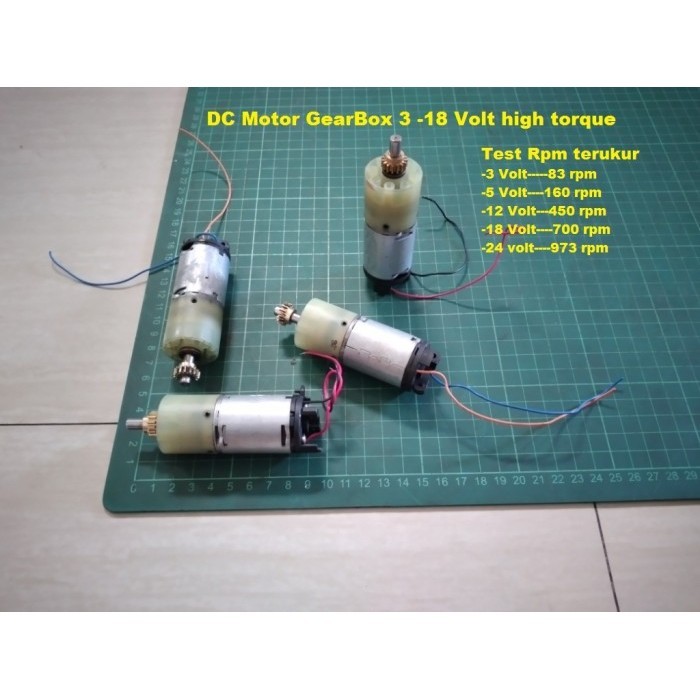 DC Motor GearBox 3-18 Volt high torque