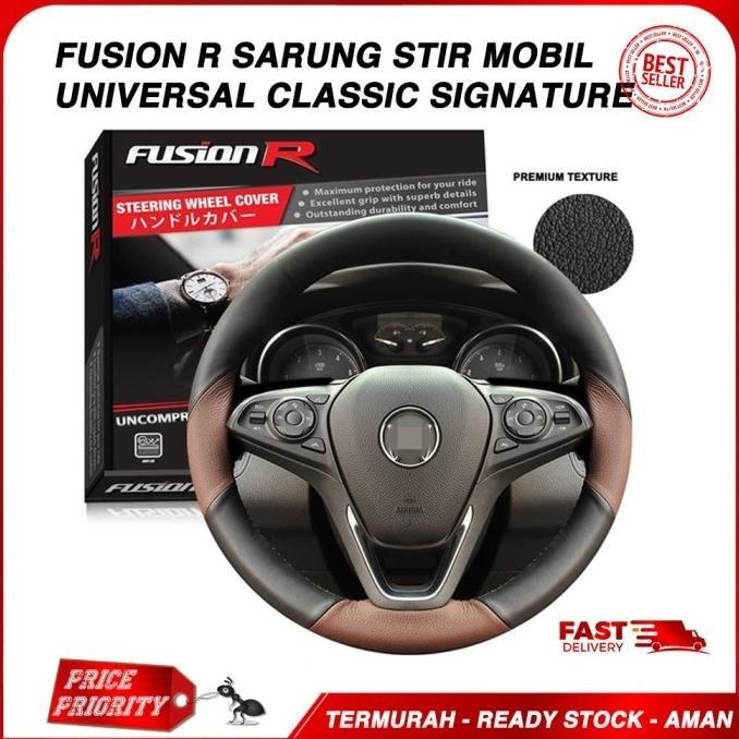 Cover Stir Mobil / Sarung Stir Fusion R Classic Signature Universal