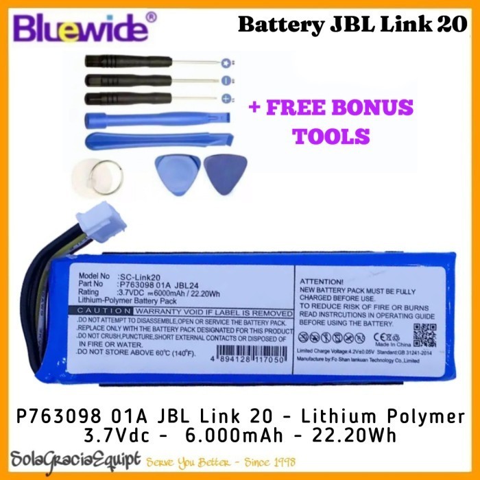 Batre / Battery Bluetooth Speaker Jbl Link 20 - 6.200Mah (22.94Wh)