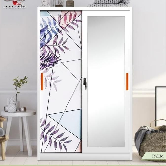 Promo Lemari Pakaian Sliding Lemari Sliding Lemari Besi Wardrobe Xatulxa