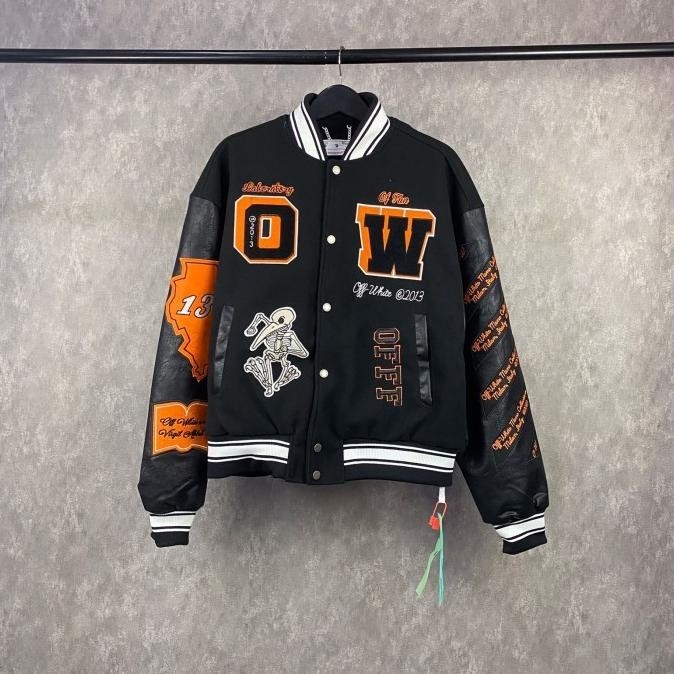 Jaket Varsity Ow Jaket Pria Casual Xavionxa