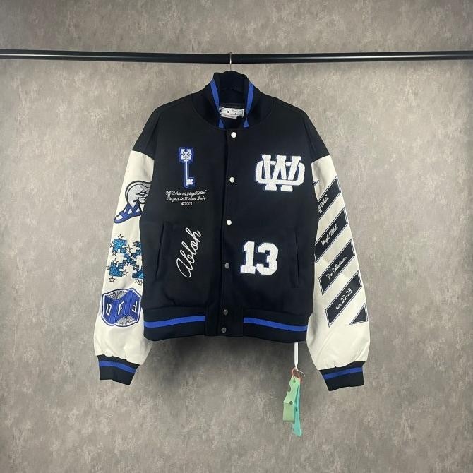 Jaket Varsity Ow Jaket Varsity - Jaket Baseball Pria - Jaket Casual  Xavionxa