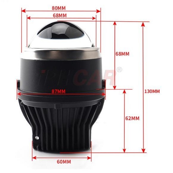 Best Lampu Foglamp Biled Projector Iphcar M619 Blue Lens Bi Led Proji Mobil Gratis Ongkir