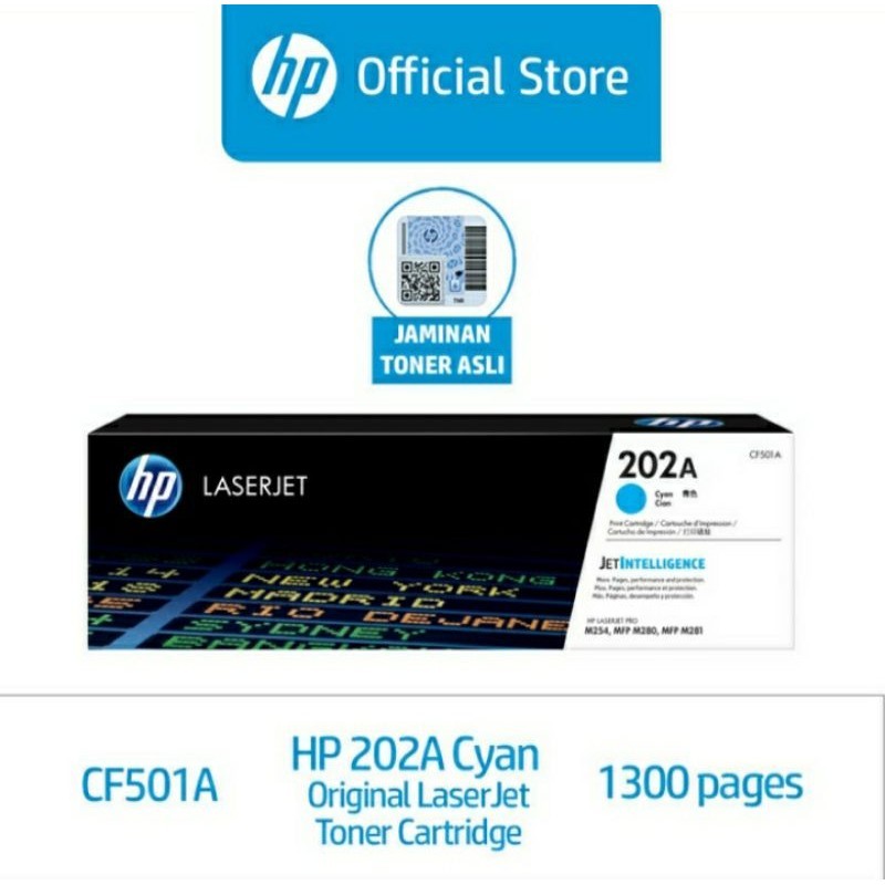Toner hp laserjet 202A cyan toner CF501A original