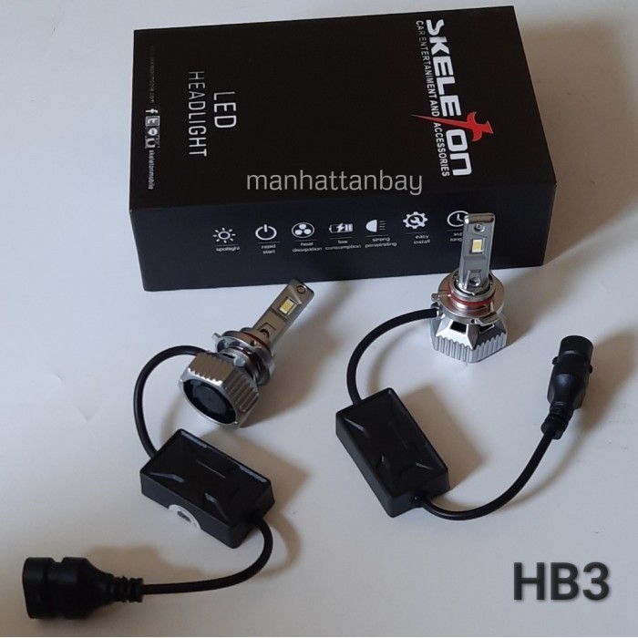 Lampu Led Mobil Skeleton Cf6 Soket H4 & H11