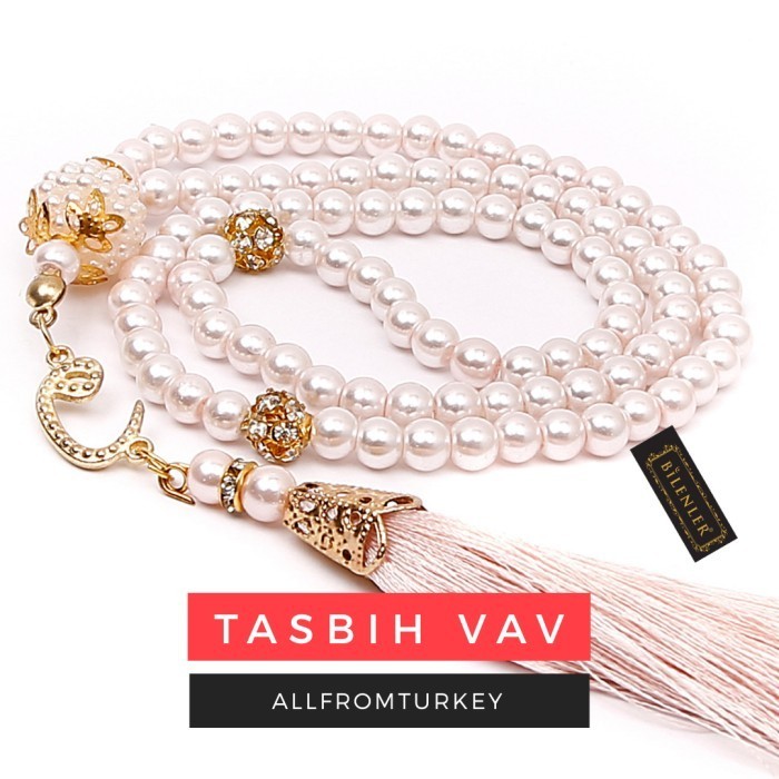 COD Tasbih Mutiara Turki Vav 99 l Tasbih Mewah Lux Murah