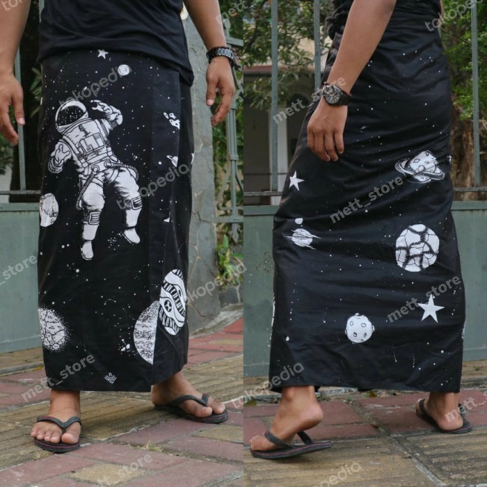 COD Sarung Lukis Sobat Gurun Space X sarungrai-X Cybersarung - Putih