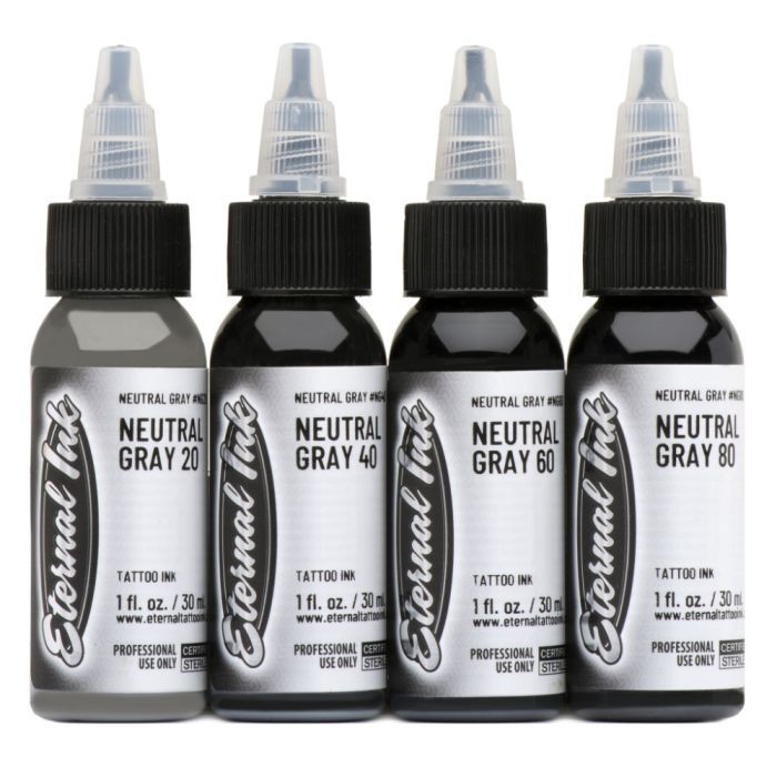 

Tinta Tattoo Eternal Ink Neutral Gray Ink Set