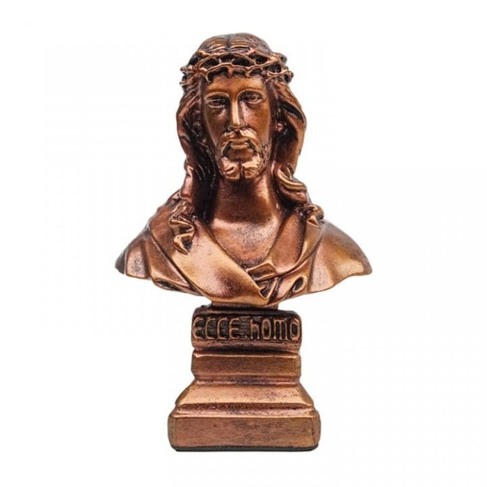 Patung Kepala Yesus Mahkota Duri Ecce Homo / Tembaga